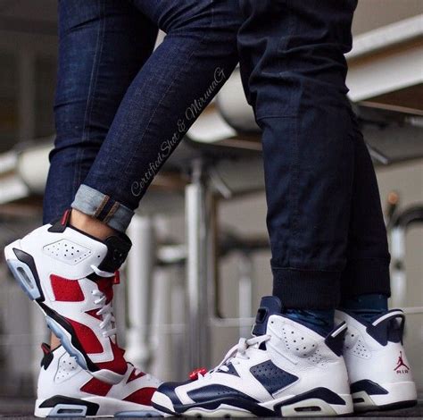 Jordan Couple-Carmine & Olympic 6s | Outfits with retro jordans, Cute ...