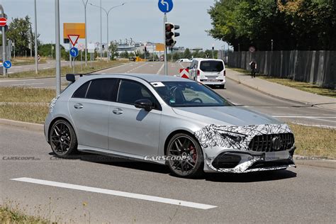 2023 Mercedes-AMG A45 Spotted With Updated Headlights And Taillights ...