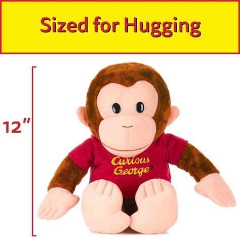 Large Curious George Monkey Plush - Classic George 12" Super Soft, Ado ...