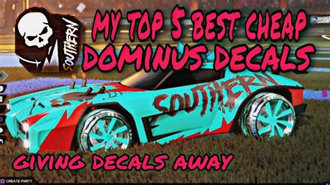 My Top 5 Best Cheap Dominus Decals l Giving 5 decals away l 4 different ...