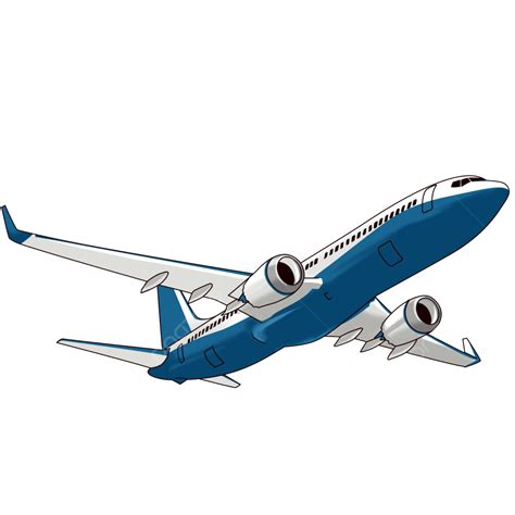 Boeing PNG Image, Hand Painted Boeing Blue Aircraft, Hand Draw, Cartoon ...