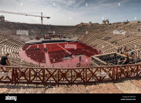 Inside view of Arena di Verona – an ancient Roman amphitheatre in ...