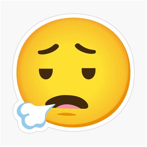 Face Exhaling Sigh Emoji Gift Sticker by MKMemo1111 | Emoji gifts ...