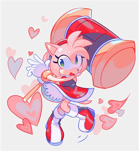 Amy Rose in a blast of cuteness [art by: constellor] : r/AmyRose