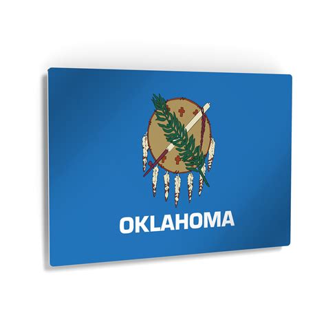 Oklahoma State Flag CANVAS or METAL Wall Art Print State | Etsy