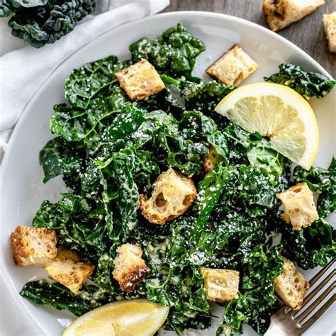 Lacinato Kale Caesar Salad - Healthy Seasonal Recipes