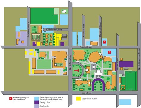 Campus Map | Transylvania University | Lexington, Kentucky