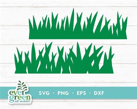 Grass Border Svg Grassy Lawn Svg Summer Grass Silhouette - Etsy Hong Kong