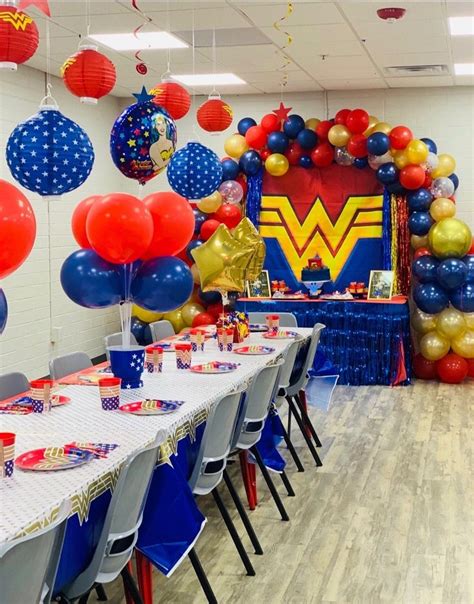 Wonder woman birthday party decorations Wonder Woman Birthday, Wonder ...