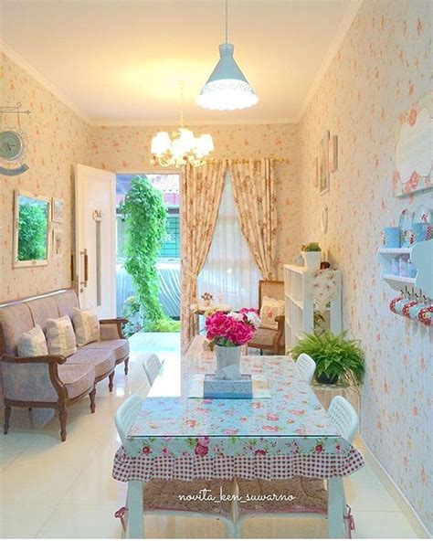 Dekorasi Ruang Tamu Shabby Chic Terbaru | Déco maison, Decoration, Maison