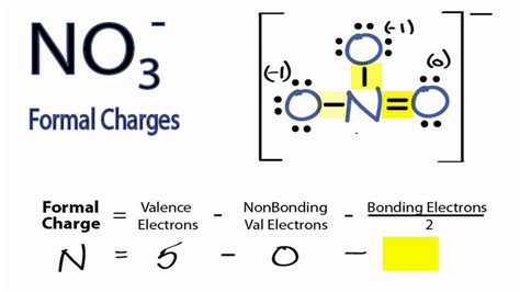 Calculating NO3- Formal Charges: Calculating Formal Charges for NO3 ...