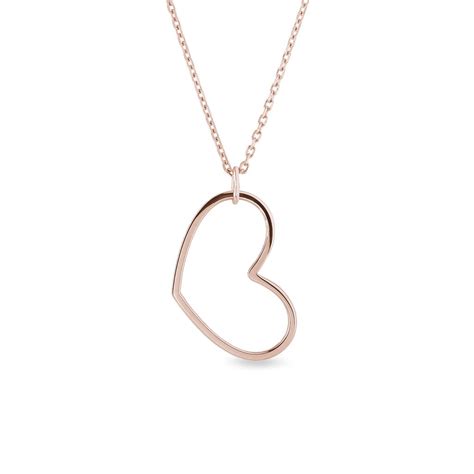 Heart Necklace in Rose Gold | KLENOTA