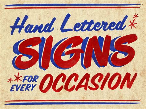 Hand Lettered Signs | Sign painting lettering, Sign writing, Hand ...