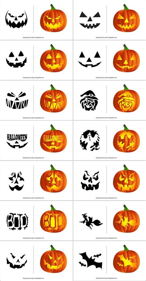 Pumpkin Carving Stencils Unique | @New Concept