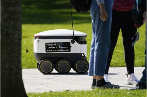 Robots hit the streets as demand for food delivery grows