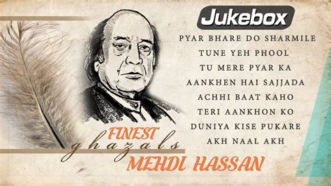 Finest Ghazals by Mehdi Hassan | Pakistani Romantic Ghazals | Mehdi ...