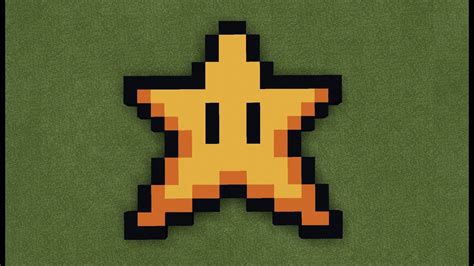 How To Make A Mario Star (Pixel Art) | Minecraft - YouTube