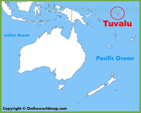 Tuvalu On A Map