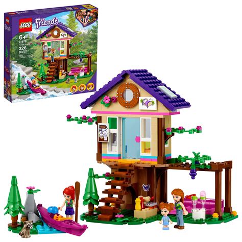 LEGO Friends Forest House 41679 Building Kit; Forest Toy with a Tree ...