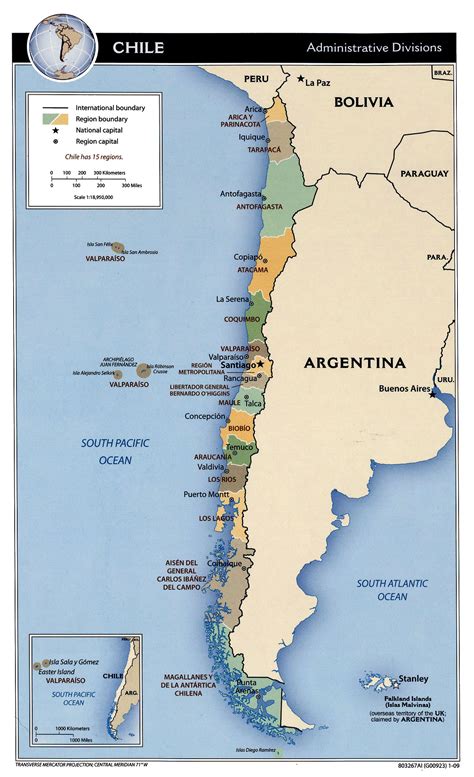 A Map Of Chile