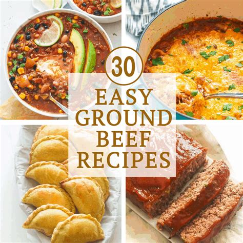 30 Easy Ground Beef Recipes - Immaculate Bites