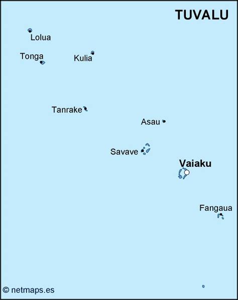 Tuvalu Island Map