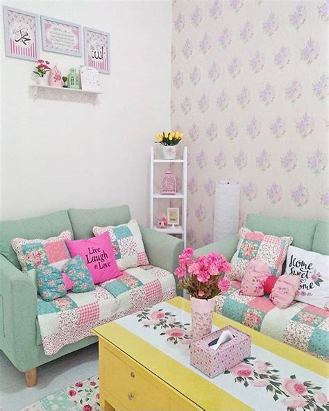 Desain Interior Ruang Tamu Shabby Chic Terbaru | Idee deco, Deco, Meuble