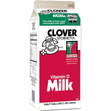 Clover Whole Milk - 1/2 Gallon | Whole Milk | Harvest Market