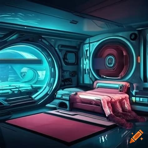 Sci-fi bedroom interior on Craiyon