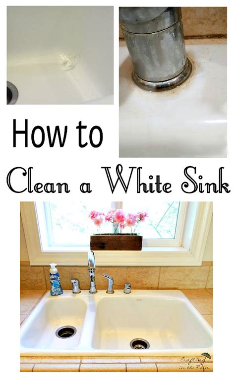 How to Clean a White Sink - Crafting in the Rain