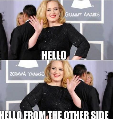 Adele Hello meme hello from the other side lmao funny | Corny jokes ...