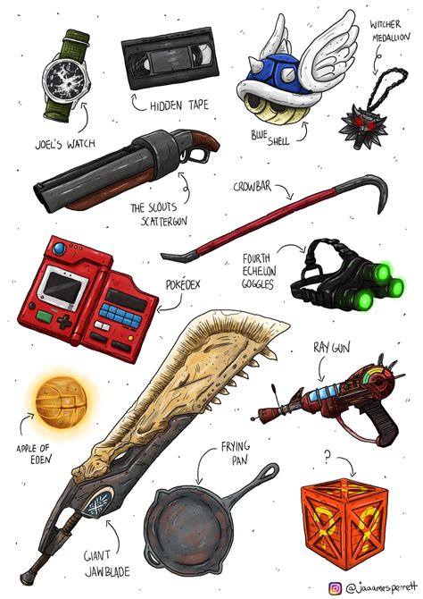 [ART] Video game weapons/items for your dnd games! : r/DnD