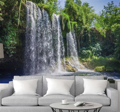 Waterfall landscape wall mural - TenStickers