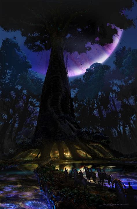 Hometree concept art by Ryan Church : Avatar