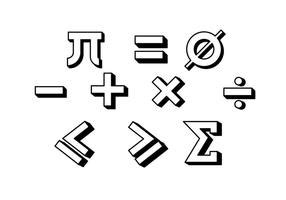 Black And White Maths Symbols