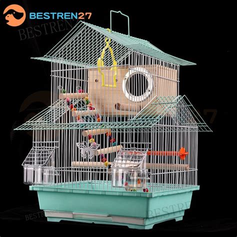 Bird Cage Parrot Cage With Accessories Budgie Parrot Birdcage Luxury ...