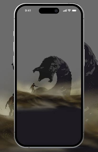 Dune Sandworm 4K wallpaper for Phone