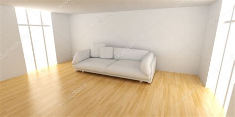 White Sofa in an empty room — Stock Photo © Spectral #3145972