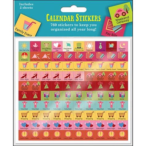 Calendar Planning Stickers | | Calendars.com | Planning stickers ...