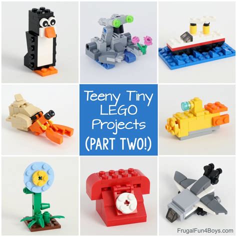 MORE Teeny Tiny Mini LEGO Projects - Frugal Fun For Boys and Girls