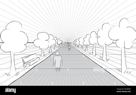 horizon road perspective example. grid background 3d Vector ...