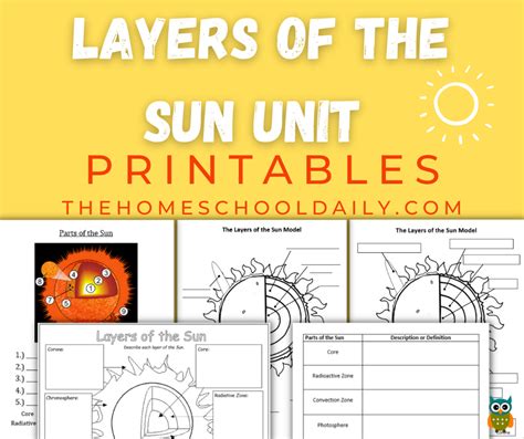 Layers of the Sun Unit - The Homeschool Daily