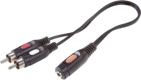 SpeaKa Professional RCA / Jack Audio/phono Cable [2x RCA plug (phono ...