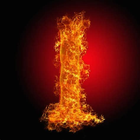 Burning Letter Alphabet Fire Letter — Stock Photo © YAYImages #257881438