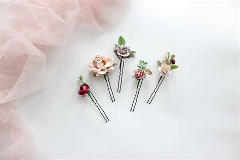 Flower hair pins Decorative hair pins Prom hair piece | Etsy