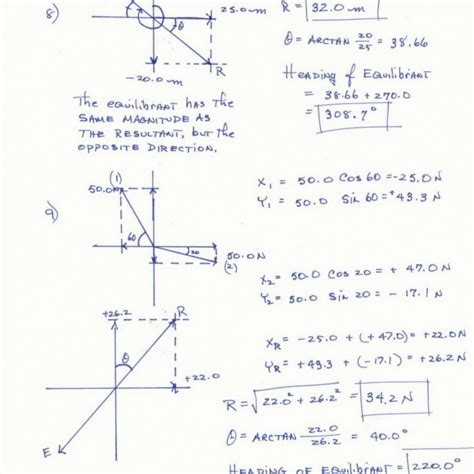 Vector Addition Worksheet With Answers Concept Of Graphical — db-excel.com