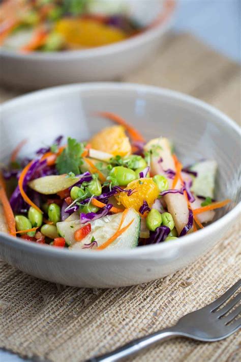 Asian Pear Salad with Orange Ginger Dressing - Jessica Gavin