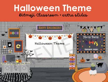 BITMOJI Classroom- HALLOWEEN Theme (package) by NMMaterials | TPT