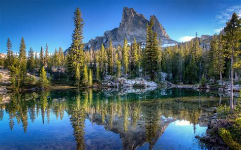 nature, Landscape, Idaho, Lake, Sunrise, Reflection, Water, Mountain ...