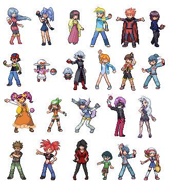 Pokemon Gen 2 Trainer Sprites